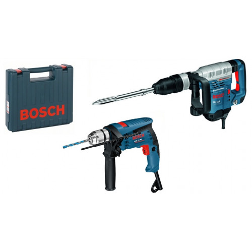 BOSCH GSH 5 CE Vésőkalapács SDS-max-szal + GSB 13 RE ütvefúrógép 0615990L0H BOSCH GSH 5 CE Vésőkalapács SDS-max-szal + GSB 13 RE ütvefúrógép 0615990L0H