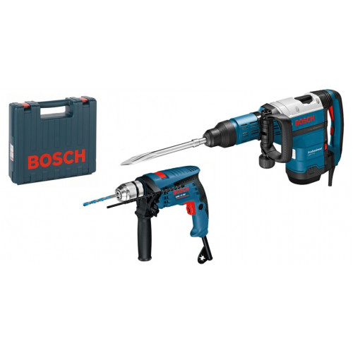 BOSCH GSH 7 VC Vésőkalapács SDS-max-szal + GSB 13 RE ütvefúrógép 0615990L0J