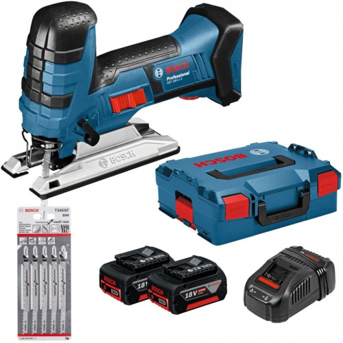BOSCH GST 18V-LI S akkus szúrófűrész + 5 darabos szúrófűrészlap-készlet 06015A5106 BOSCH GST 18V-LI S akkus szúrófűrész + 5 darabos szúrófűrészlap-készlet 06015A5106