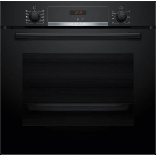 Bosch Serie 4 Beépíthető sütő gőz funkcióval 60 x 60 cm Fekete HQA534EB3