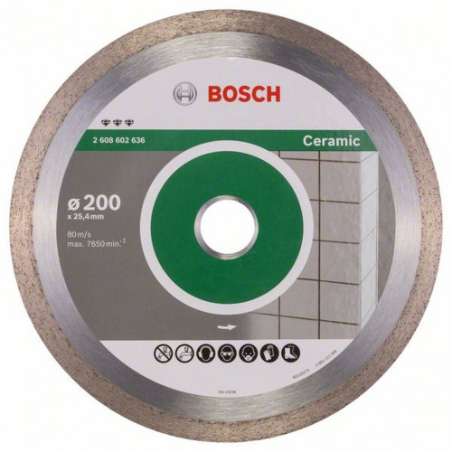 BOSCH Best for Ceramic gyémánt darabolótárcsák 200x25,40x10 mm 2608602636