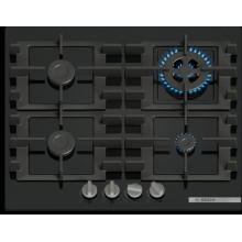 Bosch Serie 4 Gáz főzőlap 60 cm Edzett üveg, Fekete PNH6B6K40