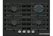 Bosch Serie 6 Gáz főzőlap 60 cm Edzett üveg, Fekete PPP6A6I40