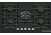 Bosch Serie 6 Gáz főzőlap 75 cm Edzett üveg, Fekete PPQ7A6I40