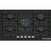 Bosch Serie 6 Gáz főzőlap 75 cm Edzett üveg, Fekete PPQ7A6I40