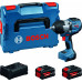 BOSCH GDS18V-1400 PROFESSIONAL Ütvefúró-csavarozók, 2x5,5Ah, L-BOXX 06019R5002