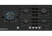 Bosch Serie 8 Gáz főzőlap 90 cm Edzett üveg, Fekete PRS9A6H40