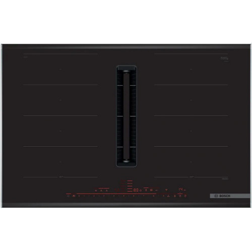 Bosch Serie 8 Indukciós főzőlap, beépített elszívóval 80 cm PXX875D67E Bosch Serie 8 Indukciós főzőlap, beépített elszívóval 80 cm PXX875D67E