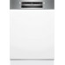 Bosch Serie 2 Félig beépíthető mosogatógép 60 cm Szálcsiszolt acél SMI2HVS06E