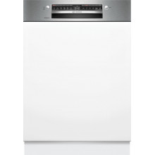 Bosch Serie 6, Félig beépíthető mosogatógép, 60 cm, Szálcsiszolt acél SMI6ZCS10E