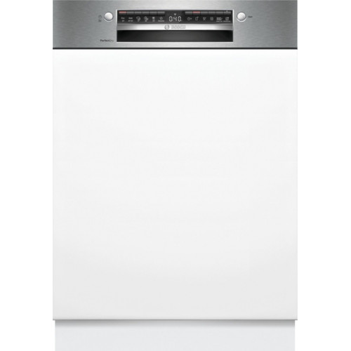 Bosch Serie 6, Félig beépíthető mosogatógép, 60 cm, Szálcsiszolt acél SMI6ZCS10E