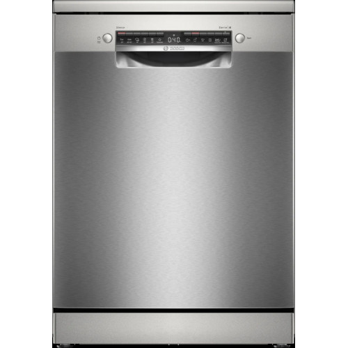 Bosch Serie 4 Szabadonálló mosogatógép 60 cm Nemesacél színű, festett SMS4HVI00E