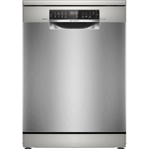 Bosch Serie 6 Szabadonálló mosogatógép, 60 cm, ezüst inox SMS6ECI04E