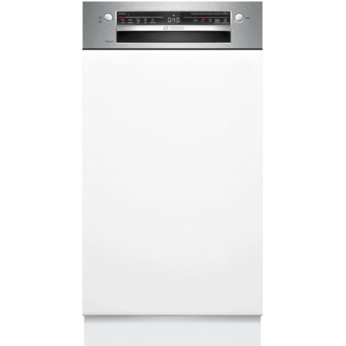 Bosch Serie 2, Félig beépíthető mosogatógép, 45 cm, Szálcsiszolt acél SPI2HKS42E