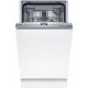 Bosch Serie 4, Beépíthető mosogatógép, 45 cm SPV4EMX24E