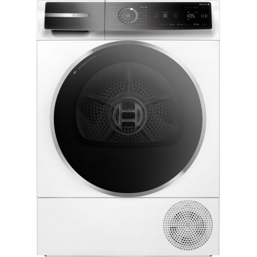 Bosch Serie 8, Hőszivattyús szárítógép, 9 kg, Fehér WQB246DNBY