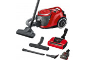 Bosch Serie 6, Porzsák nélküli porszívó, ProAnimal, Vörös BGS41PET1