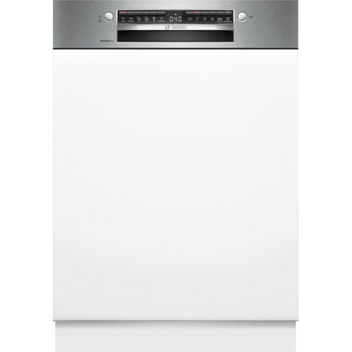 Bosch Serie 6, Félig beépíthető mosogatógép, 60 cm, Szálcsiszolt acél SMI6YCS02E