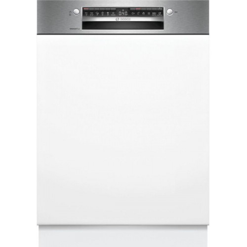Bosch Serie 4, Félig beépíthető mosogatógép, 60 cm, Szálcsiszolt acél SMI4ECS21E