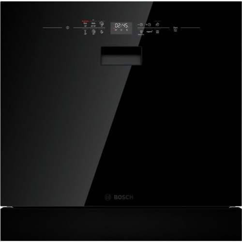 BOSCH Serie 6, Beépíthető kompakt mosogatógép, 60 cm, Fekete SCX6ITB00E