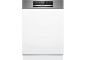 Bosch Serie 6, Félig beépíthető mosogatógép, 60 cm, Szálcsiszolt acél SMI6ZCS16E