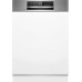 Bosch Serie 6, Félig beépíthető mosogatógép, 60 cm, Szálcsiszolt acél SMI6ZCS16E