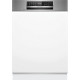 Bosch Serie 6, Félig beépíthető mosogatógép, 60 cm, Szálcsiszolt acél SMI6ZCS16E