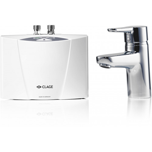 CLAGE MCX BLUE Mini átfolyós vízmelegítő 3,5 kW 230 V + csaptelep EWT 1500-15133