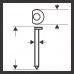 BOSCH DA kartácsszeg, SK64-34 44G 2608200521