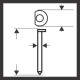 BOSCH DA kartácsszeg, SK64-34 38G 2608200520