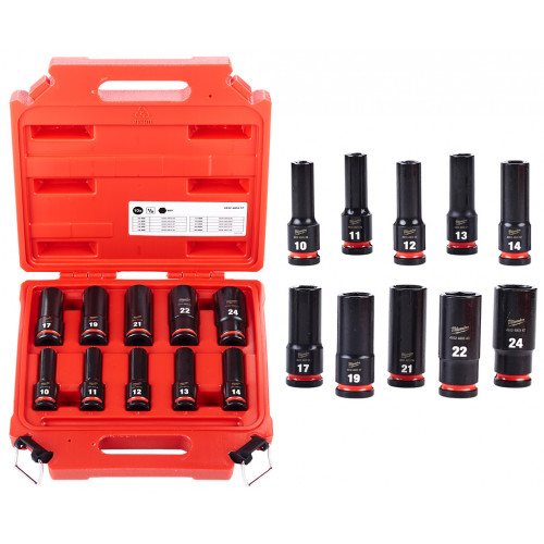 Milwaukee Dugókulcs készlet (1/2") 10 db 4932480457 Milwaukee Dugókulcs készlet (1/2") 10 db 4932480457