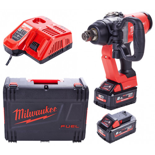 Milwaukee M18 ONEFHIWF1-802X Akkus ütvecsavarozó (18V/2x8,0Ah) HD Koffer 4933459733