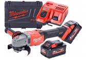 Milwaukee M18 FHSAG125XB-552X Akkus sarokcsiszoló 125 mm 2x5.5 Ah, HD Koffer 4933471079