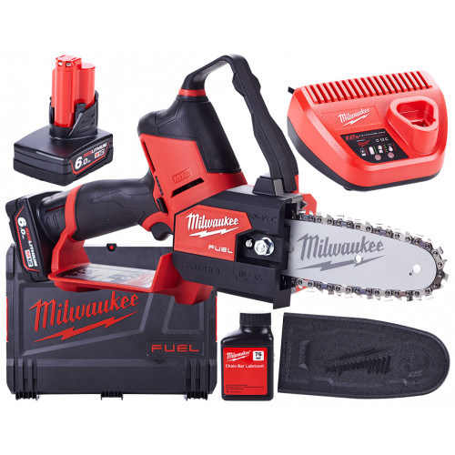 Milwaukee M12 FHS-602X Akkus láncfűrész 2x6.0 Ah , HD Box 4933472212