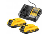 DeWALT DCB1104D2-QW Akkumulátor és töltő szett XR DCB1104 + 2x DCB183 (18V/2,0Ah)