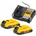 DeWALT DCB1104D2-QW Akkumulátor és töltő szett XR DCB1104 + 2x DCB183 (18V/2,0Ah)