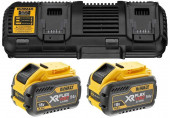 DeWALT DCB132X2-QW Akkumulátor és töltő szett XR FlexVolt DCB132 + 2x DCB547 (54V/9,0Ah)