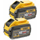 DeWALT DCB548Y2-XJ Akkumulátor szett FlexVolt XR (2x4,0Ah/12,0Ah/54V/18V)