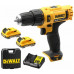 DeWALT Akkus ütvefúró-csavarozó (2x1,3Ah/10,8V/30Nm) DCD716C2-QW