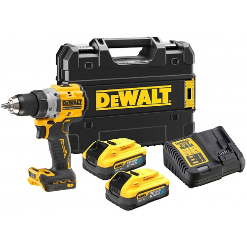 DeWALT DCD800H2T-QW Akkus fúrócsavarozó XR PowerStack (90Nm/18V/2x5,0Ah) Tstak