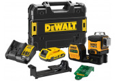 DeWALT DCE089D1G18-QW Akkus zöld keresztlézer 3x360° XR (12V/18V/1x2,0Ah) Tstak