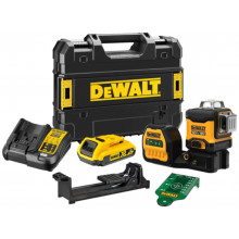 DeWALT DCE089D1G18-QW Akkus zöld keresztlézer 3x360° XR (12V/18V/1x2,0Ah) Tstak