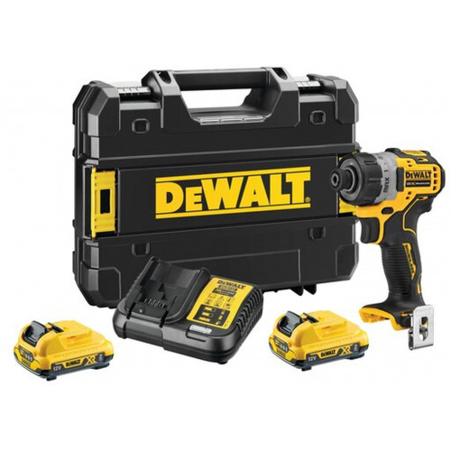 DeWALT DCF601D2-QW Akkus csavarozó 1/4" XR (8Nm/12V/2x2,0Ah) Tstak