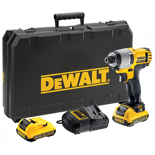 DeWALT DCF815D2-QW Akkus ütvecsavarozó 1/4" (107Nm/10,8V/2x2Ah) koffer