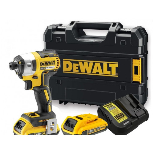 DeWALT DCF887D2-XJ Akkus ütvecsavarozó 1/4" (205Nm/18V/2x2,0Ah) Tstak