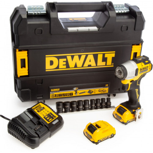 DeWALT DCF902D2K-QW Akkus ütvecsavarozó 3/8" XR (270Nm/12V/2x2,0Ah) Tstak