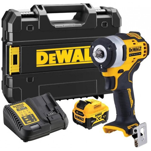 DeWALT DCF903P1-QW Akkus szénkefementes ütvecsavarozó 3/8 "(339 Nm/ 1x5,0Ah/12V)kofferben