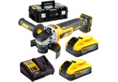 DeWALT DCG405H2T-QW Akkus sarokcsiszoló XR PowerStack (125mm/18V/2x5,0Ah) Tstak