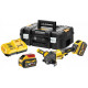 DeWALT DCG418X2-QW Akkus sarokcsiszoló XR FlexVolt (125mm/54V/2x9,0Ah) Tstak