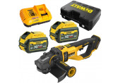 DeWALT DCG460X2-QW Sarokcsiszoló XR FlexVolt (230mm/54V/2x9,0Ah) Bőrönd